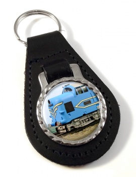 Deltic Locomotive Leather Key Fob